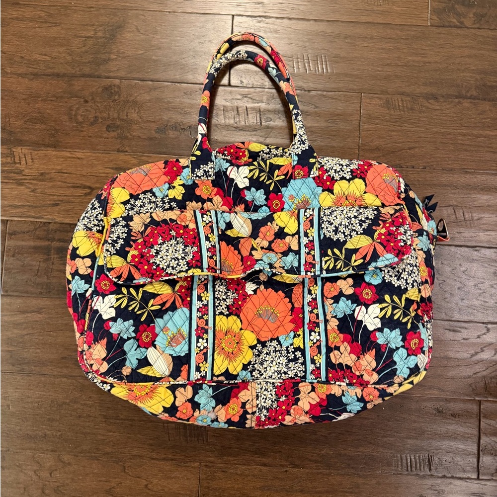 Vera Bradley Duffle Bag - Happy Snails Print